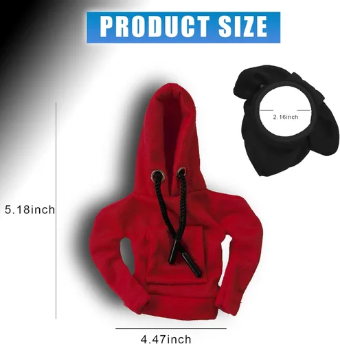 Miniatura 2 de Funda para palanca de cambios de automóvil, sudadera con capucha, cubierta para perilla de palanca de cambios automática, accesorios interiores