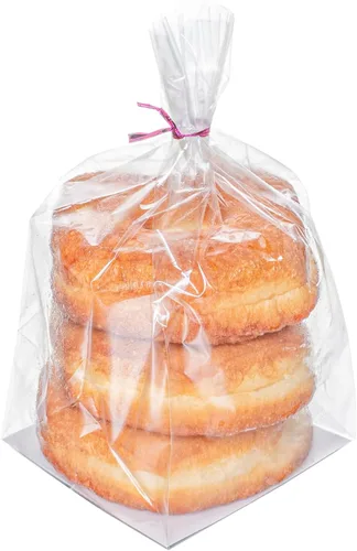 Miniatura 7 de Restaurantware Bolsas de celofán con fondo plano y sellado térmico para sándwiches Bolsas de celofán sellables para alimentos - Bolsa con refuerzo