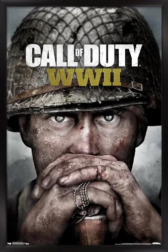 Miniatura 5 de Trends International Call of Duty: WWII - Póster de pared Key Art, 22.375 x 34 pulgadas, versión premium sin marco
