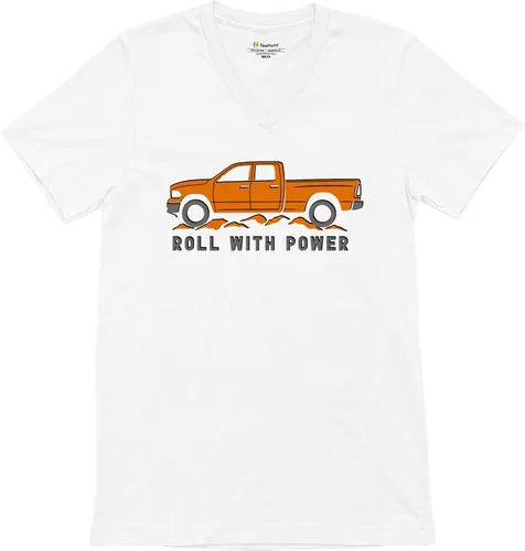 Miniatura 84 de Tee Hunt Camisetas gráficas y camisetas sin mangas para hombre Roll with Power Pickup Truck