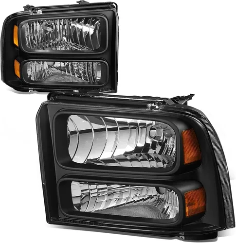 Miniatura 8 de Auto Dynasty Conjunto de faros delanteros halógenos compatible con Ford F250 F350 F450 F550 Super Duty 2005 2006 2007, lado del conductor y del Cromo