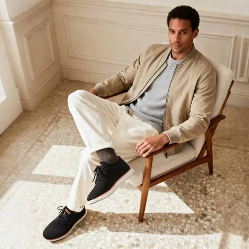 Miniatura 2 de Bruno Marc Zapatillas de malla para hombre Oxfords ligeras