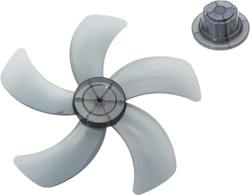 Miniatura 9 de dPois Repuesto de cuchilla de ventilador de plástico con cubierta de tuerca para ventilador de pie universal, ventilador de mesa, accesorios Gris 5