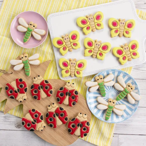 Miniatura 2 de Juego de 3 cortadores de galletas de insectos (diseños: mariquita, libélula y mariposa), 3 piezas - Bakerlogy