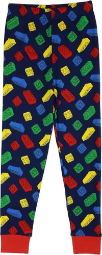Miniatura 3 de LEGO Conjunto de pijama de algodón de 2 piezas para niños, talla 4 a 10, azul marino, Azul Marino