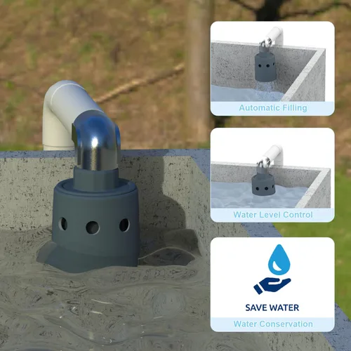 Miniatura 4 de Válvula de flotador de 1" para tanque de agua, Válvula de control automático de nivel de agua, Válvula de llenado de alto flujo para tanque