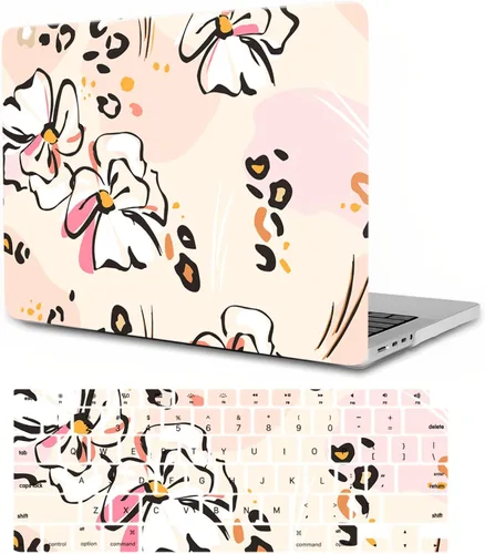 Miniatura 33 de Funda para MacBook Pro 14 2023 M2 A2779 A2442 M1 Pro/Max, Carcasa Protectora de Plástico Duro para Laptop y Cubierta para Teclado, Tablero de Damas