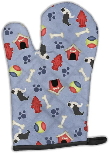 Miniatura 143 de Caroline's Treasures BB4872OVMT - Guante de horno de Navidad Affenpinscher resistente al calor, grueso para sartenes calientes y horno, manopla