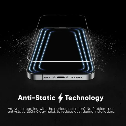 Miniatura 4 de FLOLAB NanoArmour ONETIME - Funda compatible con iPhone 15 Plus / 14 Pro Max, protector de pantalla de vidrio templado ultra transparente de grado