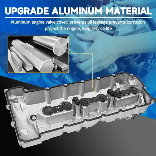 Miniatura 6 de Tapa de válvula de motor de aluminio con junta compatible con BMW 128i 2006-2013 328i 328ixDrive X3 323i 528i 528ixDrive X5 328x 264-935 11127552281