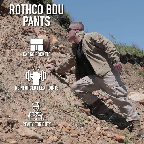 Miniatura 3 de Rothco - Pantalones tácticos de camuflaje estilo uniforme militar BDU, tipo cargo