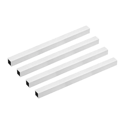 Miniatura 21 de uxcell Tubo cuadrado de aluminio 6063, 6mmx6mmx1mm de espesor de pared, 200mm de longitud, tubo de tubería recta sin costuras, 4 piezas