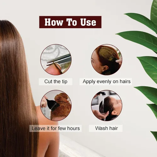 Miniatura 3 de Kaveri Paquete de 4 tubos de cono de henna listos para usar, color marrón oscuro natural, color rojo, para mujeres, perfecto para con aceite