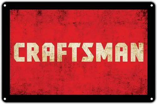 HCHANA Craftsman Power Tools Handyman Vintage Retro Metal Wall Decor Art Shop Man Cave Bar Pub Aluminio 8x12 pulgadas