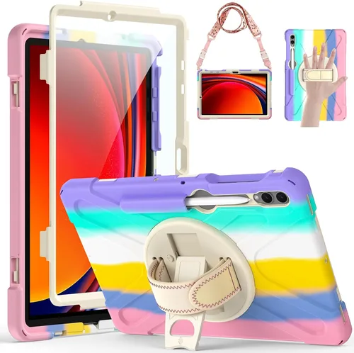 Miniatura 11 de Gerutek Funda para Samsung Galaxy Tab S6 Lite de 10.4 pulgadas 2024/2022/2020, funda protectora de cuerpo completo con protector de pantalla