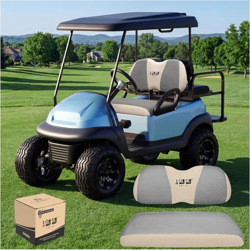 Miniatura 15 de 10L0L Golf Cart Seat Covers, Super Comfort Cooler Than Vinyl Seat Cover, Front and Rear Seat Cover for Yamaha EZGO Club Car, No Drilling Breathable