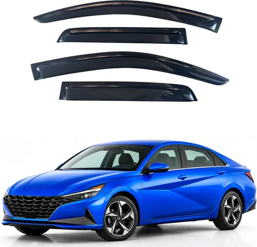 Miniatura 99 de IG - Visera para ventana para Ford Bronco y F150-F350 1980-1996, deflector lateral tipo cinta adhesiva, resistente, contra lluvia y viento