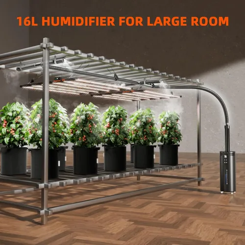 Miniatura 3 de Spider Farmer - Humidificador de 16L/4.2Gal con salida de 1400ML/H para tienda de cultivo de 2000 pies cuadrados, habitación grande, planta