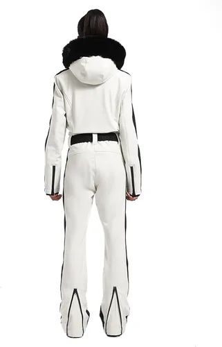 Miniatura 59 de GSOU SNOW Traje de esquí para mujer, traje de nieve de una pieza, para snowboard, delgado, aislante, impermeable, resistente al viento