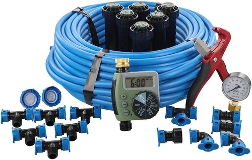 Miniatura 8 de Orbit 50022 Sistema de riego automático todo en uno de zona única para áreas medianas con temporizador de riego inteligente de manguera B-hyve
