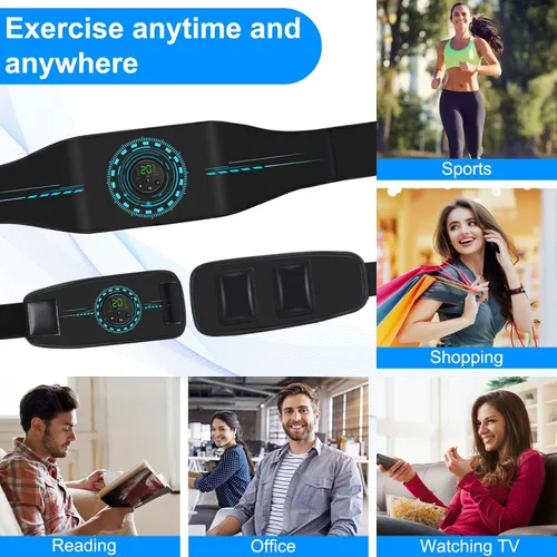 Miniatura 7 de Estimulador de Músculos ABS Tónico Muscular, Máquina AB para Abdomen/Brazo/Pierna, Estimulador Muscular para Crecimiento Muscular, Cinturón