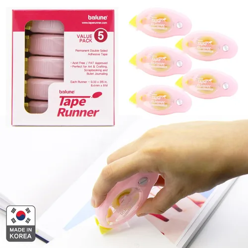 Miniatura 2 de TapeRunner - Cinta adhesiva de doble cara, 5/16 pulgadas por 315 pulgadas, juego de 5 aplicadores