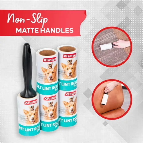 Miniatura 6 de Rodillo de pelusa para pelo de mascotas, 450 hojas, rodillos de pelusa para muebles para pelo de mascotas, 1 rodillo resistente para pelusa