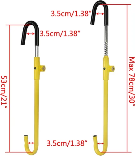 Miniatura 4 de KAYCENTOP Bloqueo de Volante de Coche a Pedal de Freno Auto Seguridad Producto Antirrobo Dispositivo de Bloqueo Amarillo Brillante Universal