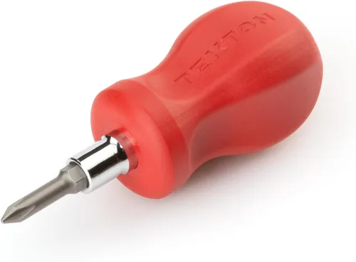 Miniatura 10 de TEKTON 3 en 1 Stubby Phillips/Slotted Multi-Bit Driver (#2 x 1/4 in., Negro) DMT13002