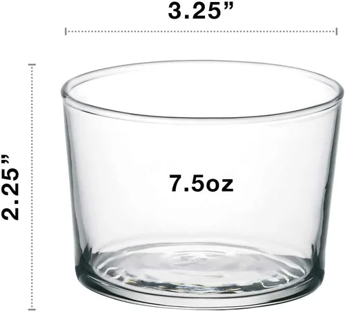 Miniatura 3 de Bormioli Rocco Essential Decor Glassware - Juego de 12 mini vasos de 7.5 onzas para agua, bebidas, cócteles y portavelas, vasos de vidrio templado