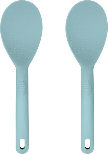 Miniatura 24 de Juego de 4 utensilios de silicona – Espátula de goma, cepillo de repostería, espátula ranurada y paleta de arroz – Juego completo resistente al Rosa