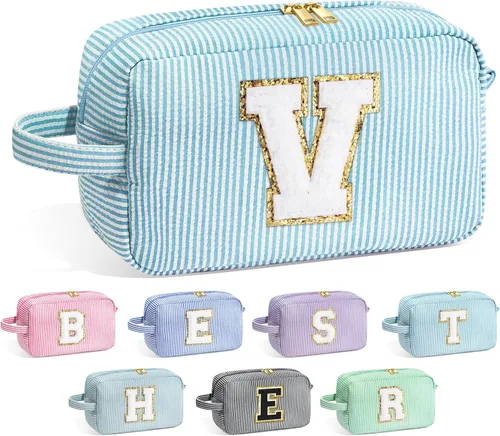 Miniatura 77 de Bolsa de Maquillaje con Inicial YOOLIFE - Regalos de Cumpleaños para Mujeres, Niñas, Mamá, Hija, Amigas, Hermana, Maestra, Regalos de Propuesta