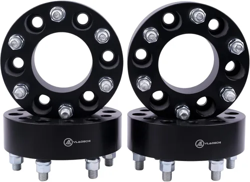 Miniatura 9 de Adaptadores de rueda forjados negros 6x135 a 6x5.5 de 1 pulgada con pasadores 14x2 compatibles con Ford de 6 pernos 6x135 a 6x139.7 para 2004-2014