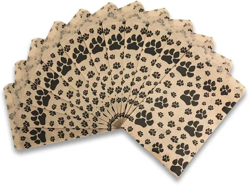 Miniatura 2 de 888 Display USA, Inc 100 bolsas de regalo de papel kraft de 4 "x 6" Pawprint/Kraft – Compras/Ventas/Bolsas de mano