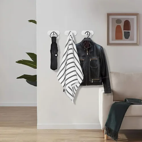 Miniatura 7 de Koopala Ganchos adhesivos 3M para lámpara de pared, ganchos de pared de pasta de 2 piezas, soportes resistentes para apliques de pared, ropa