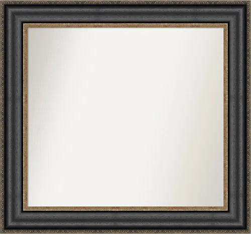 Miniatura 130 de Amanti Art Espejo personalizado, espejo de baño negro puente, espejo de pared o espejo de tocador de baño sobre el fregadero (26 x 26 pulgadas)