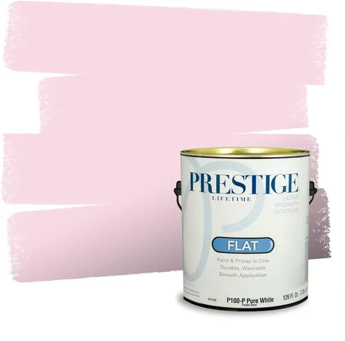 Miniatura 38 de Prestige Paints Pintura exterior e imprimación en uno, 1 galón, plano, coincidencia comparable de Valspar* Amber Rose*