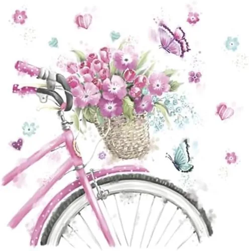 Miniatura 11 de Servilletas florales Cesto floral 40 servilletas de almuerzo, servilletas de papel de decoupage, servilletas desechables decorativas, servilletas