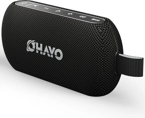 OHAYO Altavoz Bluetooth portátil inalámbrico de 40 W con luces, IPX7 impermeable, sonido fuerte estéreo, luces RGB, emparejamiento TWS, tarjeta AUX