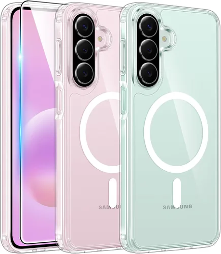 Miniatura 270 de FNTCASE Funda transparente para iPhone 15: Funda para iPhone 14/13, fundas magnéticas para teléfono con protector de pantalla compatible con Magsafe