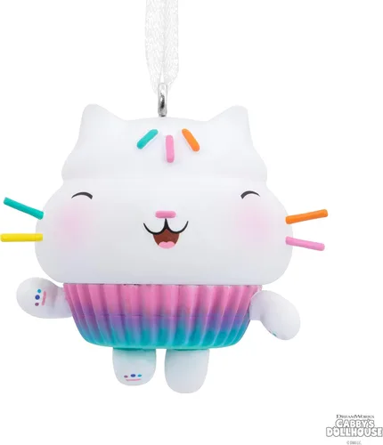 Miniatura 6 de Adorno colgante de Navidad de Hallmark DreamWorks Animation Gabby's Dollhouse Cakey Cat