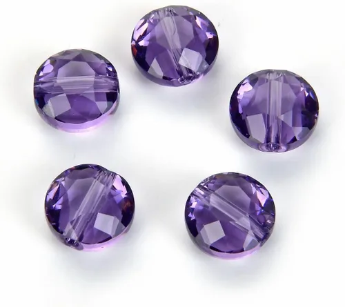 Miniatura 12 de Adabele - 25 cuentas de cristal sueltas con facetas austriacas de 0.315 pulgadas (0.315 in) compatibles con Swarovski Preciosa 5052 SSMR811