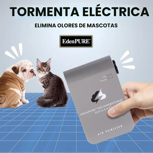 Miniatura 6 de EdenPURE Thunderstorm III Purificador de Aire – Pequeño generador de ozono enchufable e ionizador – Elimina olores, olores de mascotas, humo, moho