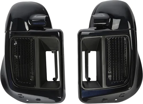 Miniatura 10 de HR3 Carenados inferiores ventilados de color negro vívido a juego compatibles con Harley Ultra Limited, Road Glide, Electra Glide, Tri Glide 2014