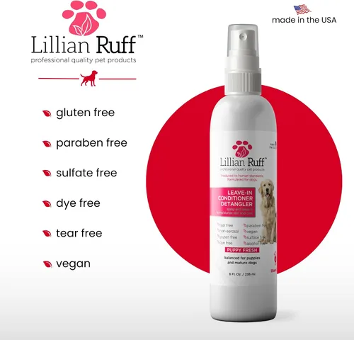 Miniatura 6 de Acondicionador Detangler Lillian Ruff Pet Leave, 8 onzas