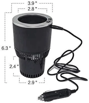 Miniatura 2 de BFYCHYC - Calentador de tazas de automóvil 2 en 1 de alta calidad, enfriador inteligente para taza de automóvil, soporte perfecto para vasos