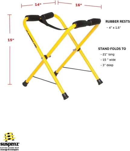 Miniatura 3 de Suspenz Soporte plegable para kayak, pequeños estantes portátiles para kayaks, canoas y SUPs - Capacidad de 150 libras - 22-1818