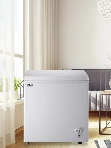 Miniatura 8 de WANAI Congelador de pecho compacto de 5.0 pies cúbicos con 7 termostatos ajustables en la parte superior de la puerta abierta, compresor de Blanco