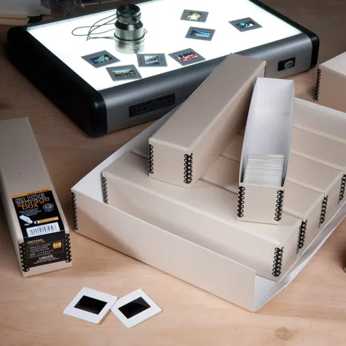 Miniatura 7 de Lineco, Archival - Caja de almacenamiento deslizante de 15.5 x 11.5 x 3 pulgadas, capacidad para hasta 840 películas, con 6 estuches internos