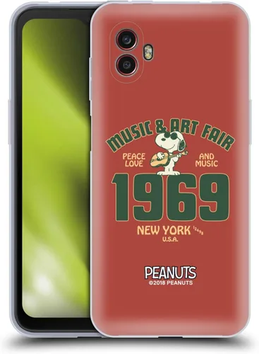 Miniatura 31 de Head Case Designs Funda de gel Woodstock 50th con licencia oficial de Peanuts Snoopy Guitar 1969 [protección de grado militar] compatible